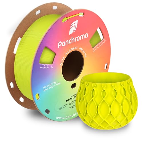 Image of Polymaker Panchroma Matte PLA Filament, Lime Green 1.75mm 1kg 3D Printing Filament, Formerly Polyterra Matte, Fits Most FDM 3D Printers, 1kg Spool (2.2lbs)