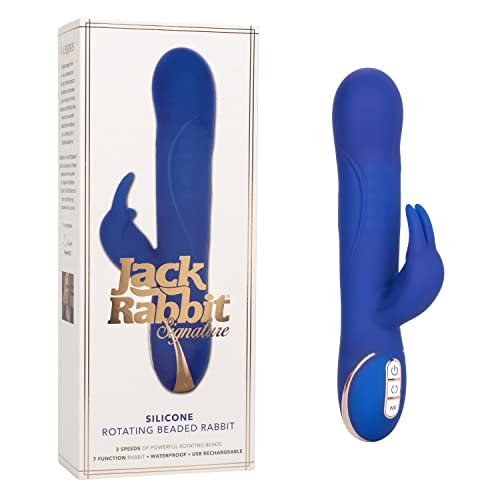 CalExotics Silicone Rotating Rabbit Vibromasseur Classique Bleu