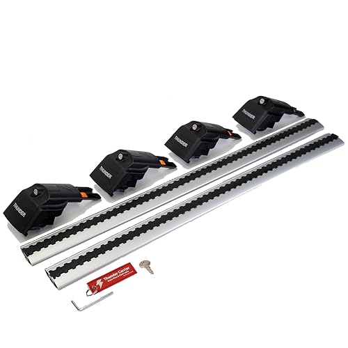 Lockable Aluminum Roof Rack Crossbars | Fits Kia Sorento 2020 Onwards | Rooftop Cargo Roof Box | Tent Ski Racks Bike Racks | 165lbs Dynamic 496lbs Standing Capacity | Sorento Roof Rack (Grey)