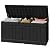 Greesum 82 Gallon Resin Deck Box Large Outdoor Storage for Patio Furniture, Garden Tools, Pool Supplies, Weatherproof and UV Resistant, Lockable, Black