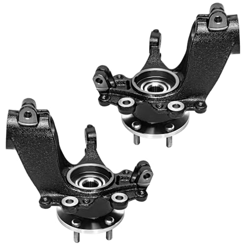 Image of Detroit Axle - Front Steering Knuckles w /Wheel Hub Bearings Struts w /Coil Springs Replacement for 2013-2018 Ford Focus 2.0L