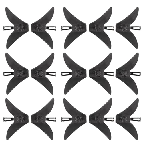 Accesorios formales para bodas y eventos con 30 pinzas de corbata metálicas negras