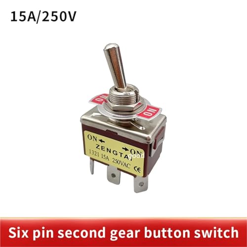 Interruptor DPDT E-TEN1321 robusto 15A con terminacion marron 3