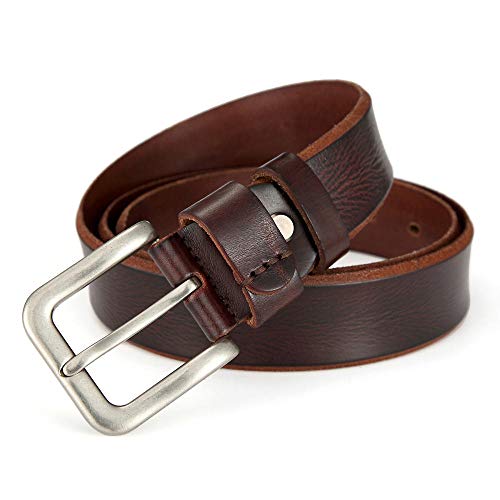Ceinture en cuir pour homme à la mode avec finitions soignées de 115cm