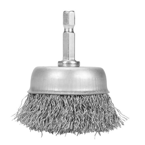 Cepillo de rueda de alambre de acero de 2 pulgadas para limpieza de metal