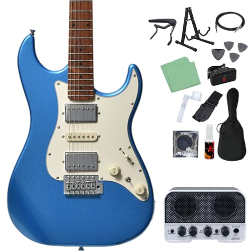 Bacchus GS-4DX RSM/M LPB エレキギター初心者14点セット 【BT搭載ミニアンプ付き】 エレキギター ユニバースシリーズ バッカス