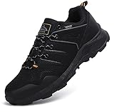ASTERO Zapatillas Running Hombre Zapatos para Deportes Montañao Ligero Sneakers Casual Gimnasi Outdoor Trekking Transpirables Correr Talla41-46（Negro-1, Numeric 41）