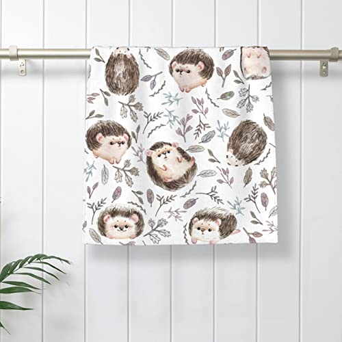 Ohiokwei Hedgehog Pattern Hand Towels,Ultra Soft Highly Absorbent Bathroom Towel Kitchen Dish Guest Towel For Bathroom, Hotel, Gym And Spa(27.5" X 15.7") #TOP6