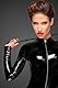 Noir Handmade, Langärmliges PVCCatsuit, Black, S (UK 8) FR:38 EU:36