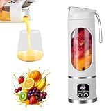 🍹【Applications polyvalentes】Ce mini blender smoothie bénéficie d'une conception axée sur la sécurité : il ne se met en marche que lorsque le corps de la tasse est fermement posé sur une surface plane et que le couvercle est correctement vissé. Bien plus qu'un simple appareil à smoothies, ce mixeur permet également de préparer des repas pour bébé, des shakes protéinés, des sauces salade et même des soupes crémeuses.