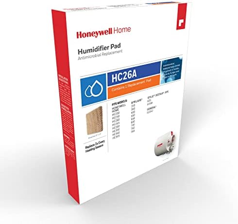 Honeywell Home HC26A1016/U Whole House Humidifier Replacement Pad (White) 13.25 x 10 x 1.5 inches