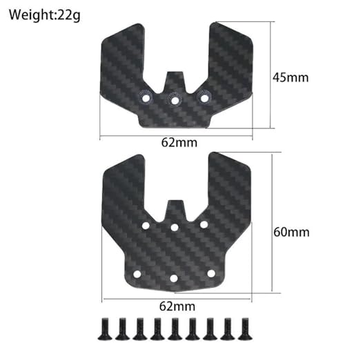 Plaque carbone Tamiya TT02S pour sessions de pilotage sur piste