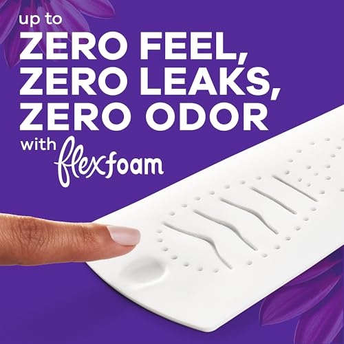 Image of Always Radiant Feminine Pads for Women, Flexfoam Pads with Wings, Size 5, Extra Heavy Overnight Absorbency, Lightly Scented, 26 Count