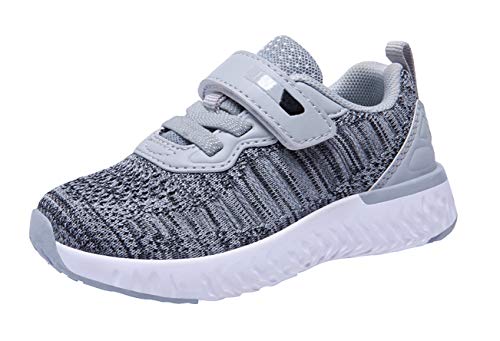 Toddler Little Kid's Boys Girls Athletic Breathable Shoes Cute Fashion Casual Running Sports Sneakers(8 Toddler,Grey)