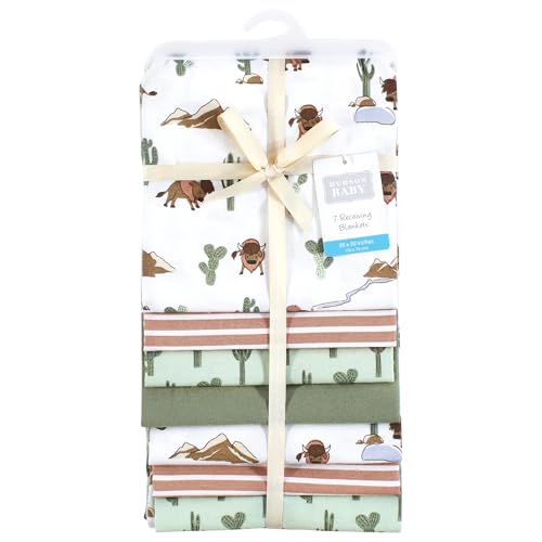 Image of Hudson Baby Unisex Baby Cotton Poly Flannel Receiving Blankets Bundle, Wilderness, One Size