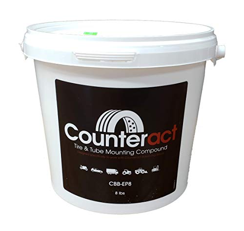 Counteract CBB-EP8 Euro Paste Tire/Tube 8lb Mounting Compound Bucket, Petroleum-Free ...