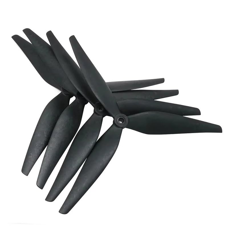 Hélices tripales 1050 10 pouces nylon renforcé carbone noir FPV
