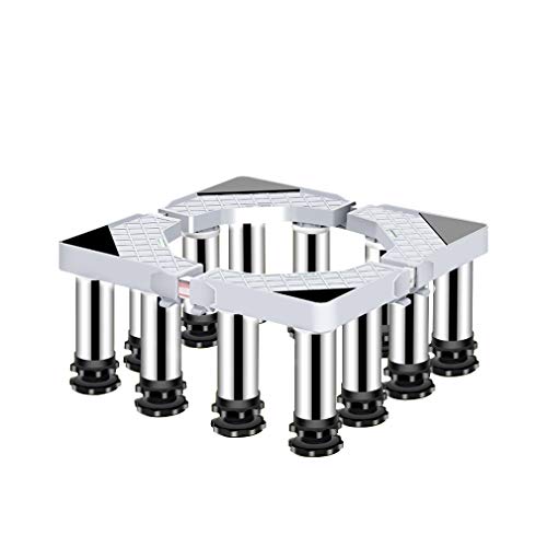 Base de lavadora resistente, pedestal ajustable para refrigerador y secadora, 40-65 cm de altura, apto para electrodomésticos de 8/12 pies