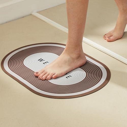 Amazon Brand - Solimo Water Absorbent Non-Slip Bathmat | Bathroom Mat | Anti-Skid, Lightweight | Super Absorbent | 38 cms X 58 cms (Brown) (B0CZLGZYR3) Amazon Price History, Amazon Price Tracker