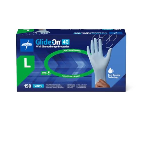 Medline Glide-On 4G �r�j�[�� �����p��� ���w�Ö@�ی� �p�E�_�[�t���[ L�T�C�Y