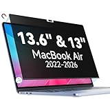 【CONCEPTION MAGNÉTIQUE AMÉLIORÉE & NANO-ADHÉSION】Doté d’une bande magnétique renforcée sur le dessus et d’une technologie de nano-adhésion à la base, Rularen Mac Air 13.6 privacy screen protector s’installe et se retire facilement à tout moment, idéal pour le travail, les études et les déplacements. La couche de nano-adhésion aide à maintenir le filtre fermement fixé, évitant qu’il ne se soulève ou ne flotte. Lavable et réutilisable, il conserve une fixation stable et fiable même après plus de 5,000 tests de durabilité.
