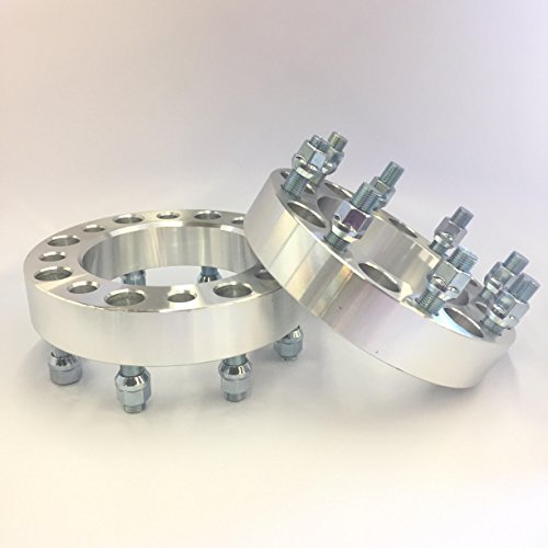 Customadeonly 4 Pieces 2" 50Mm Lug Centric Conversion Wheel Rim Adapters Spacers (Change Bolt Pattern) 8X6.5 To 8X170 (Change Bolt Pattern) 14X1.5 Thread Pitch 126Mm Center Bore #TOP7