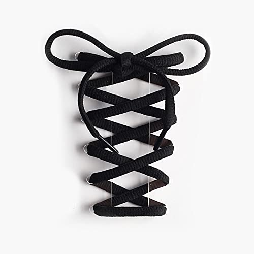 Supaper Oval Shoes Laces Half Round 1/4" Athletic Shoelaces For Sport, Running Shoes, 2Pair #TOP1