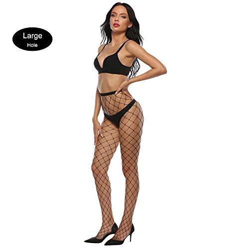 Image of MANZI High Waist Tights Fishnet Stockings Women's Thigh High Stockings Pantyhose