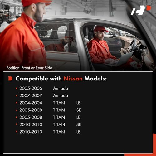 Image of A-Premium 4-PC Reverse Backup Parking Assist Sensor Compatible with Select Nissan Models - Titan 2004-2008 2010, Armada 2005-2007, Replace# 259947S200