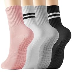 4pairs-blackwhitestrip+lightgrey+pink