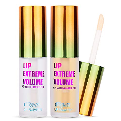 Glossiva Lip Plumping Balm - Lip Enhancer - Clear Lip Gloss - Extreme Results - For Fuller Lips - Moisturizes