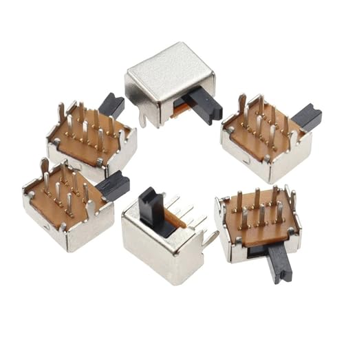 Interruptores SK22D07 de 6 pines y palanca 2P2T para soldar en placas de circuito