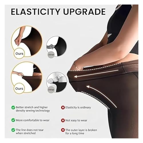 Leggings magique doublé en polaire de qualité supérieure avec bande de compression intégrée