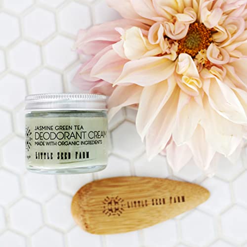 Little Seed Farm All Natural Deodorant Cream, Aluminum Free Activated Charcoal Deodorant For Women Or Men, 2.4 Ounce - Jasmine #TOP2