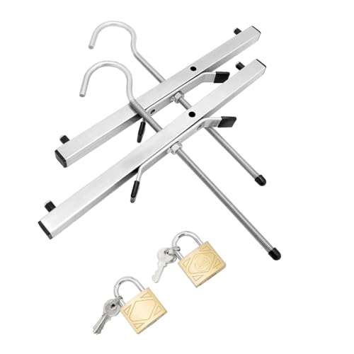 2 Pcs Ladder Clamps for Roof Rack Heavy Duty Lockable Roof Rack Clamp with 2 Free Padlocks Universal Ladder Roof Rack Lock Safe and Secure Perfect for UK Homeowners and Builders