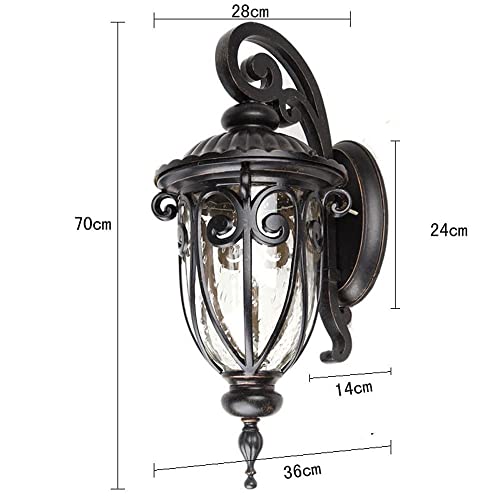 Luminaire lanterne extérieur étanche applique murale alu éclairage externe rétro