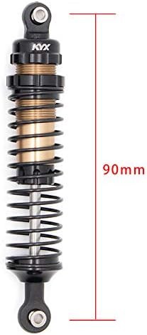 KYX Racing 90mm Metal Suspension Shock Absorber for 1/10 RC Crawler Car TRX-4 Axial Wraith SCX10 II D90 (2pcs)