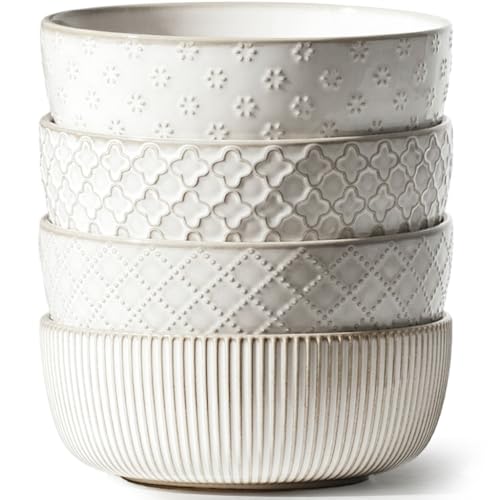 getstar Ceramic Soup Bowls, Cereal Bowl Set of 4 with