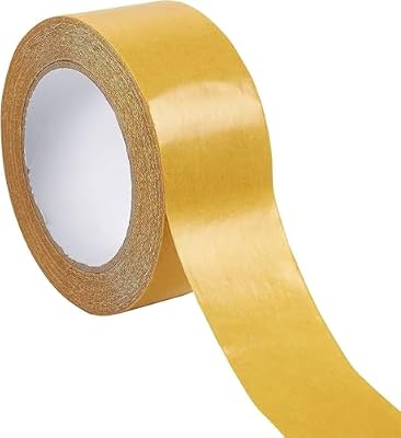 Heavy Duty Double-Sided Tape - Carpet Tape, Anti-Skid Tape Rug Gripper Adhesive for Area Rugs, Hardwood, Tile, Indoor, and Outdoor Floors, 2-Sided, 2-Inch x 49-Feet