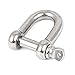 Aexit Ships Vessels Chain & Rope Fittings Connecting Link Wire Rope Bow Shackle 6mm Wire Rope Clips Male Thread