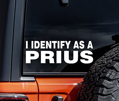Wsq I Identify As A Prius Vinyl Decal Sticker Premium Quality Vinyl White For Car Bumper Truck Van Suv Window Wall Boat Cup Tumblers Laptop Or Any Smooth Surface Size 7 Inch #TOP3