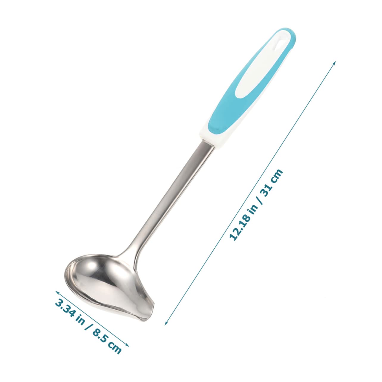 Cabilock 2Pcs Stainless Steel Sauce Ladle Non Slip Pouring Spout Gravy Serving Spoon for Kitchen Cooking Utensils for Restaurants Buffets and Home Use