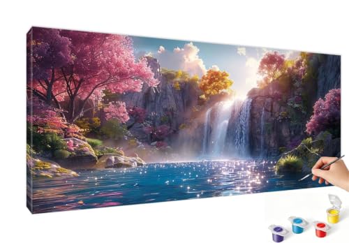 Pintar por numeros adultos árbol 60x120cm como regalo original de manualidades
