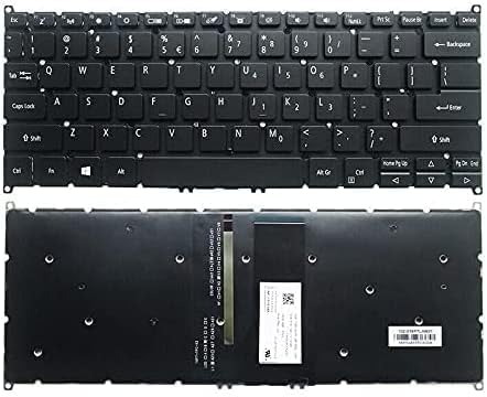 New US Black English Backlit Laptop Keyboard (Without palmrest) for Acer Spin SP314-21 SP314-21-R56W SP314-21N SP314-21N-R6RK 314-54N N19W2 Light Backlight