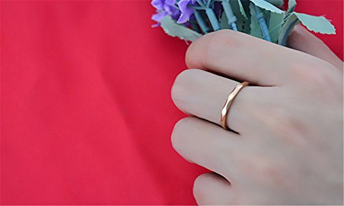 Fashion Month Womens 2mm Wave Prismatic Pattern Rose Gold Ring Engagement Wedding Lady Finger Thin Stainless Steel Band3