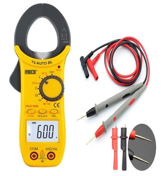 MECO 72 Auto BL 3¾ Digit / 4000 Count 600A AC TRMS Autoranging Digital Clampmeter (Yellow 4000 Counts) (B0BFF69FTT) Amazon Price History, Amazon Price Tracker