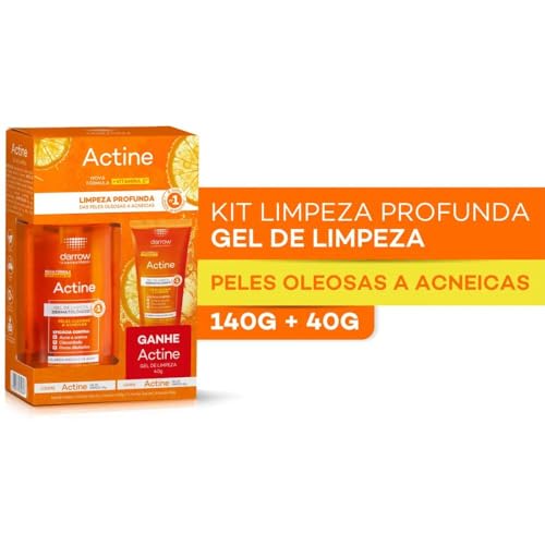 Kit Actine Gel de Limpeza 140g + Actine Gel de Limpeza 40g