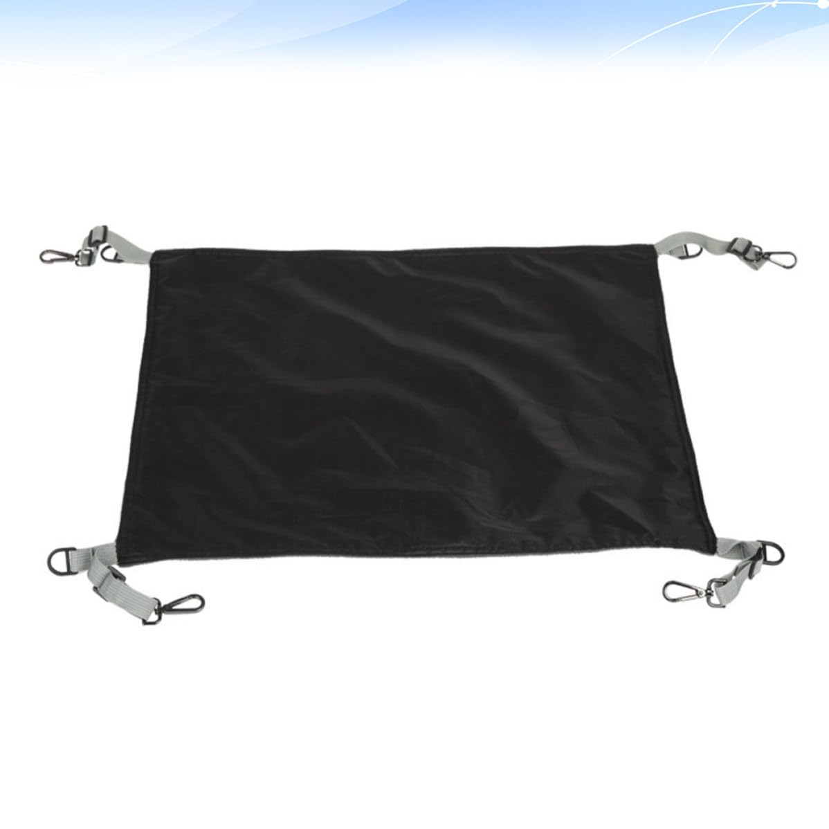Hamac pour Chat Lit Suspendu Chaud et Confortable Imperméable en Tissu Noir Facile à Ranger et Détachable, Jeux Repos des Chats et Chatons