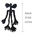 EICHIMEOW 3PCS Siren Head Plush Toys Limbs Movable Double-Head Monster Cartoon Cat and Dog Doll,22 inches Plush Toys for Halloween and Christmas Party Birthday Gift (3PCS Black)