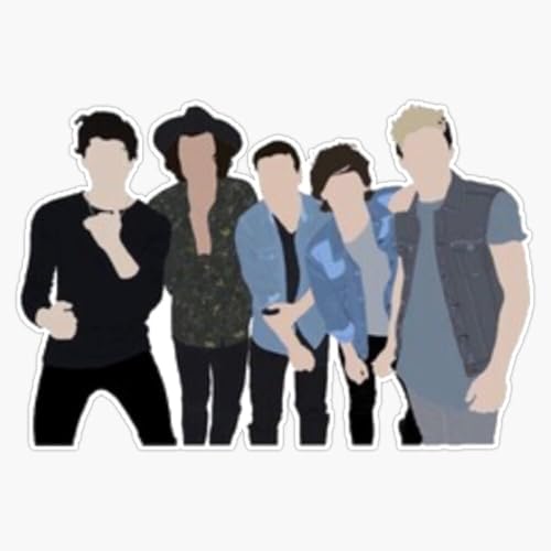 Set of 3 - One Direction - Sticker Decal Graphic - Durable Waterproof Vinyl - for Laptops Bottles Windows Notebooks Walls Skateboards Helmets Phones Binders Toolboxes Suitcases